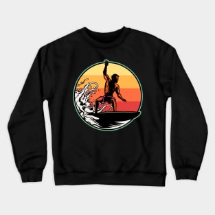 Surfer sunset Crewneck Sweatshirt